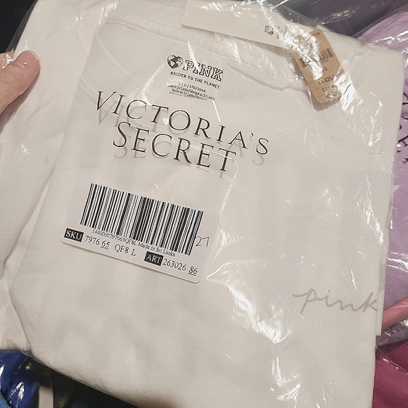 NEW VS PINK Varsity jogger white camo outfit set NWT - Picture 12 of 13